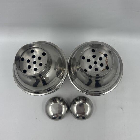 Stolichnaya Russian Vodka Stainless Steel Cocktail Shaker Stoli Set of 2 - Picture 3 of 3